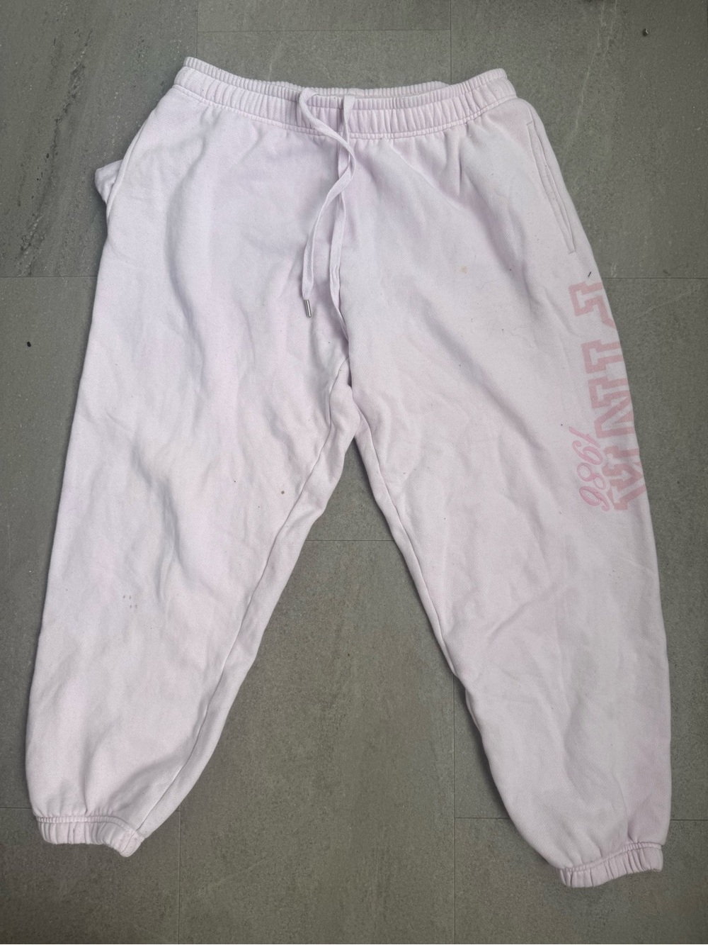 PINK Victoria's Secret Pale Pink women’s Joggers with Side Logo